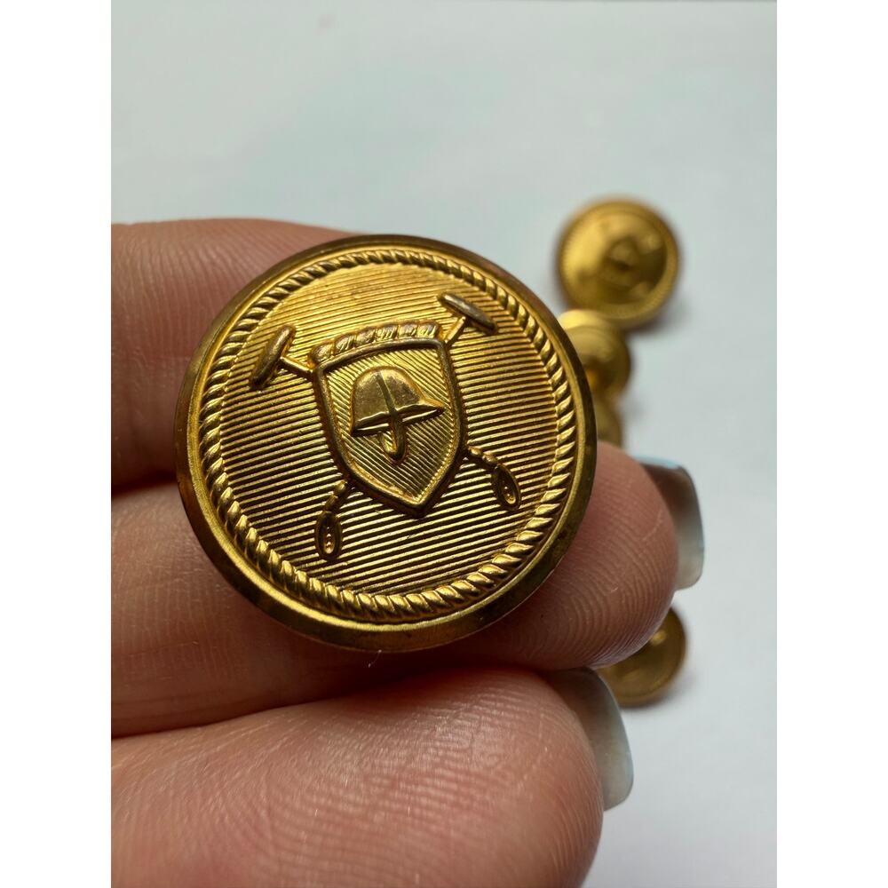 Polo Ralph Lauren Gold Button Replacement Set of 10 Waterbury Blazer Suit